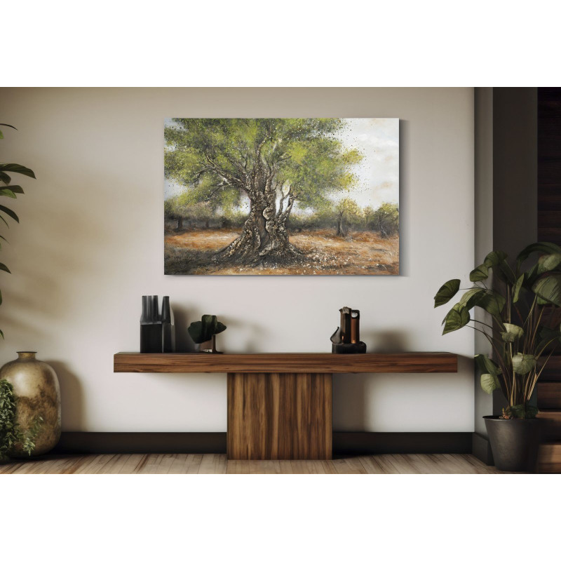 Peinture à l’huile d’olive C – Luxe et authenticité artistique (120 x 3,8 x 80 cm)