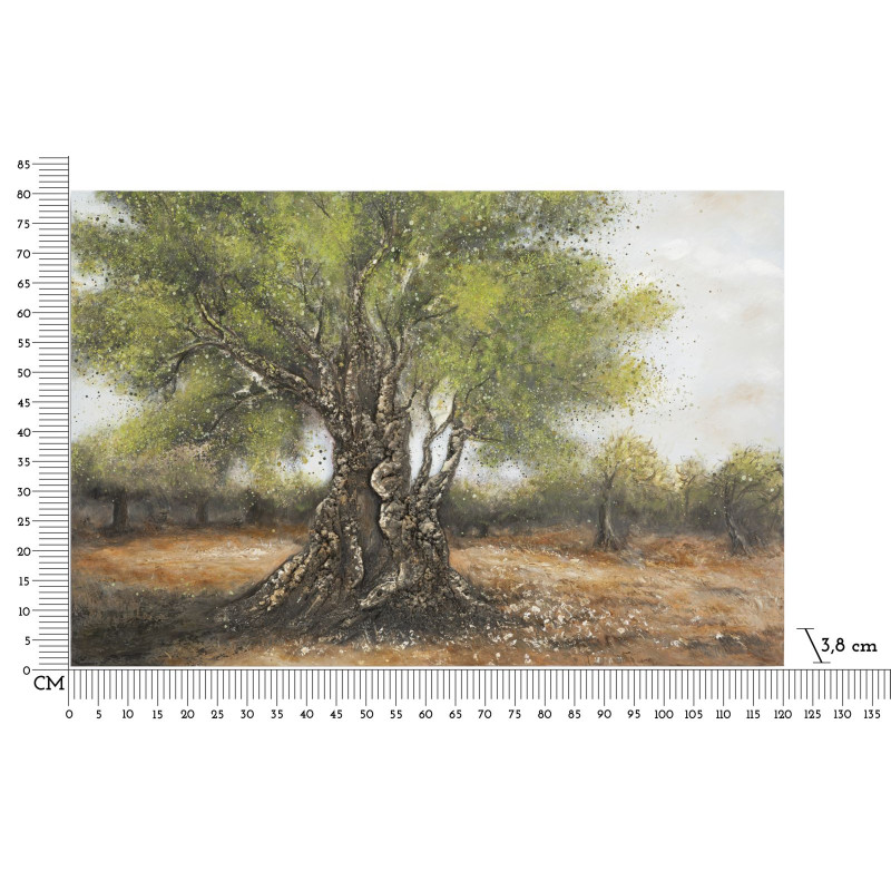 Peinture à l’huile d’olive C – Luxe et authenticité artistique (120 x 3,8 x 80 cm)
