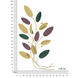 Panneau mural coloré – Palette chromatique moderne (59 x 3,8 x 98,4 cm)