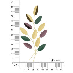 Panneau mural coloré – Petit format, grand impact décoratif (31 x 1,9 x 61 cm)