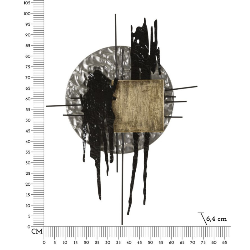 Panneau mural CRIPTON H – Design contemporain et audacieux (71,8 x 6,4 x 100 cm)