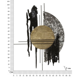 Panneau mural CRIPTON B – Lignes modernes et chic (78 x 5 x 102 cm)