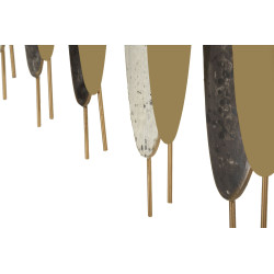 Panneau mural OLIGRAMME – Sculpture murale XXL en fer (149 x 5 x 70 cm)