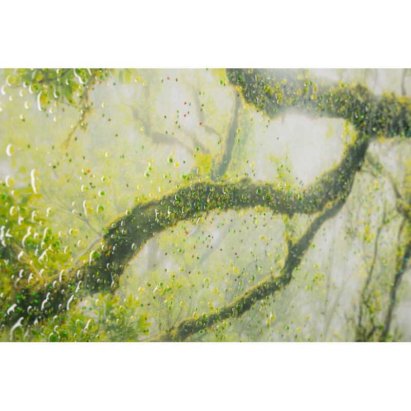 Impression sur toile laquée Forêt – Nature et profondeur sur vos murs (90 x 4 x 60 cm)