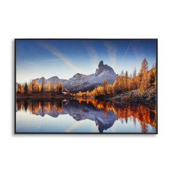 Impression sur toile laquée Lac – Sérénité et modernité (90 x 4 x 60 cm)