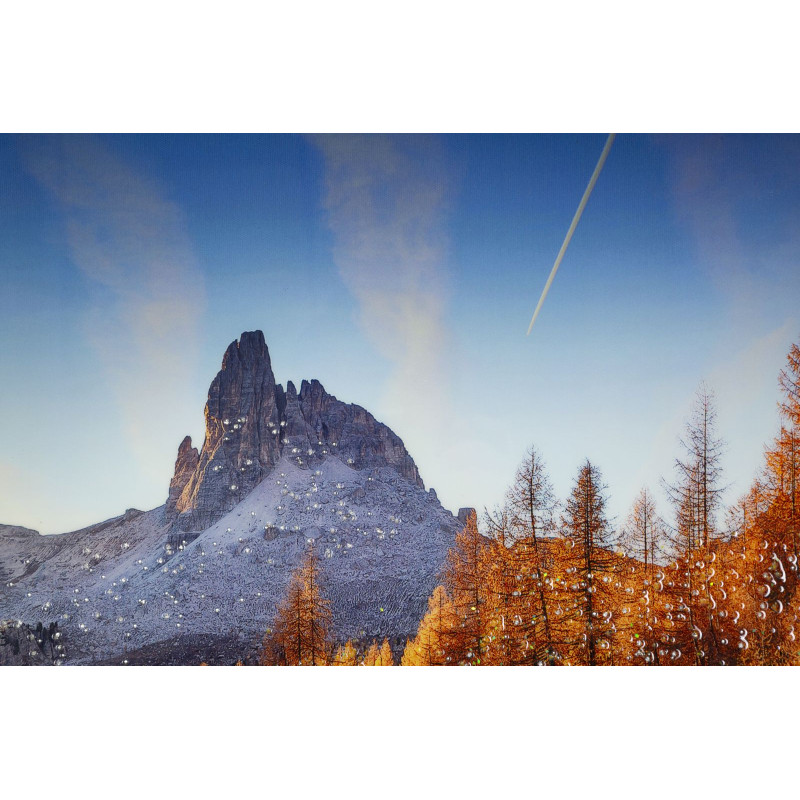 Impression sur toile laquée Lac – Sérénité et modernité (90 x 4 x 60 cm)