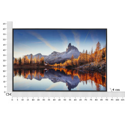 Impression sur toile laquée Lac – Sérénité et modernité (90 x 4 x 60 cm)