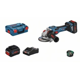 Meuleuse BOSCH PROFESSIONAL GWS 18V-15 SC - 2 batteries 5.5Ah ProCORE18V + chargeur GAL 1880 CV + L-Boxx