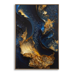 Impression sur toile laquée Andromède B – Voyage cosmique et couleurs (60 x 4 x 90 cm)