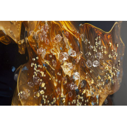 Impression sur toile laquée Andromède B – Voyage cosmique et couleurs (60 x 4 x 90 cm)