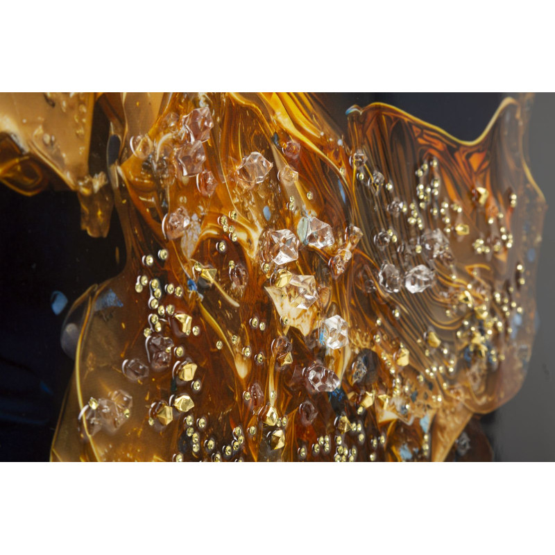 Impression sur toile laquée Andromède B – Voyage cosmique et couleurs (60 x 4 x 90 cm)