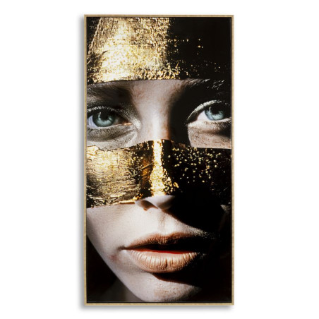 Toile laquée Nairobi B – Chic et raffinement mural (52 x 4 x 102 cm)