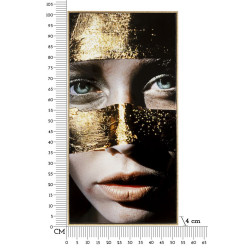 Toile laquée Nairobi B – Chic et raffinement mural (52 x 4 x 102 cm)