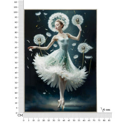 Tableau sur toile laquée B – Style contemporain et finesse (72 x 4 x 102 cm)