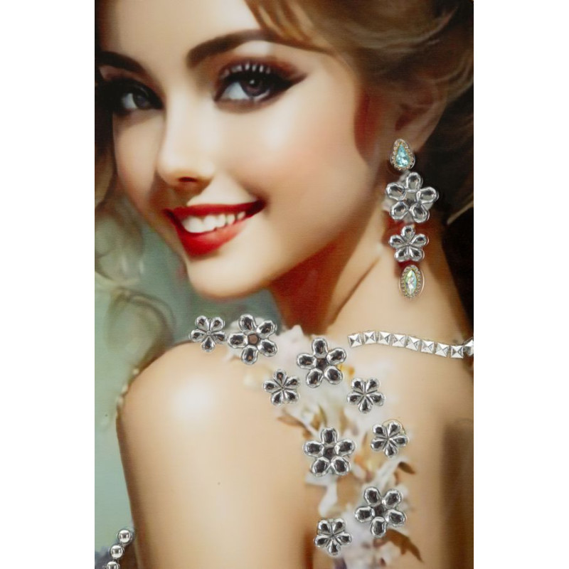 Toile laquée élégante B – Lusso e chic senza tempo (52 x 4,5 x 152 cm)