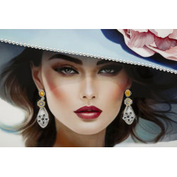 Pintura sobre lienzo lacado PAM A – Diseño y personalidad (62 x 4 x 92 cm)