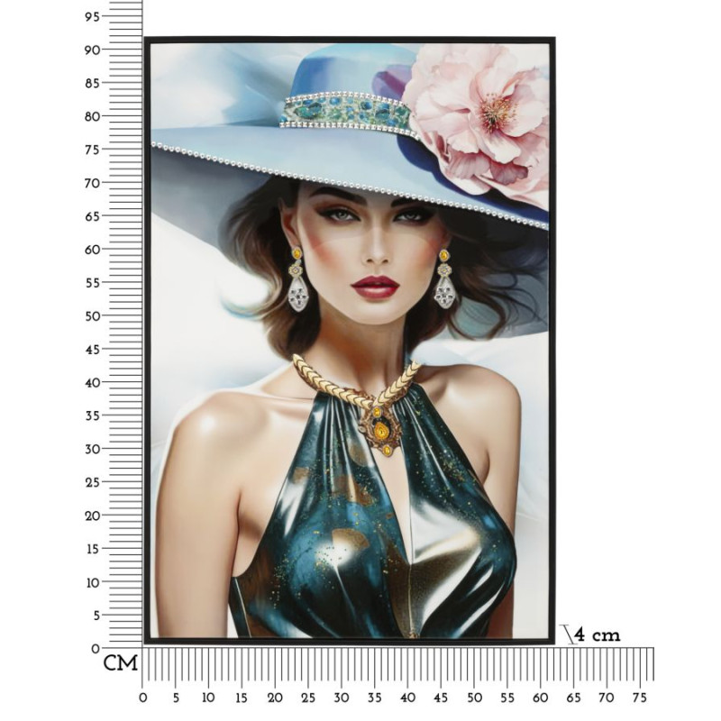 Pintura em tela envernizada PAM A – Design e personalidade (62 x 4 x 92 cm)