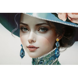 Pittura su tela laccata PAM B – Eleganza e stile murale (62 x 4 x 92 cm)