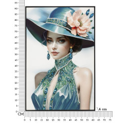 Pittura su tela laccata PAM B – Eleganza e stile murale (62 x 4 x 92 cm)