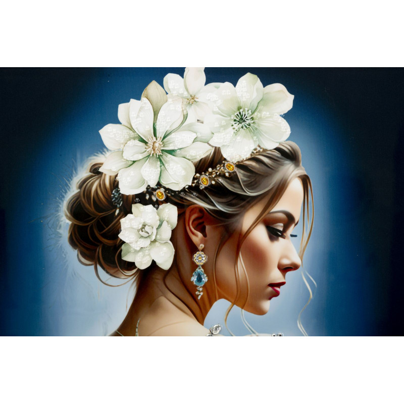 Toile laquée Isabel H – Modernidade e sofisticação mural (72 x 4 x 102 cm)