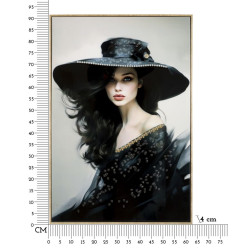 Pittura su tela laccata Dori A – Creatività e design da parete (62 x 4 x 92 cm)