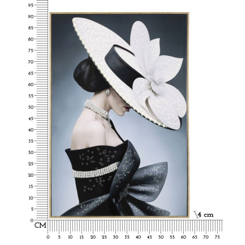 Pittura su tela laccata Marty H – Lusso artistico e modernità (62 x 4 x 92 cm)