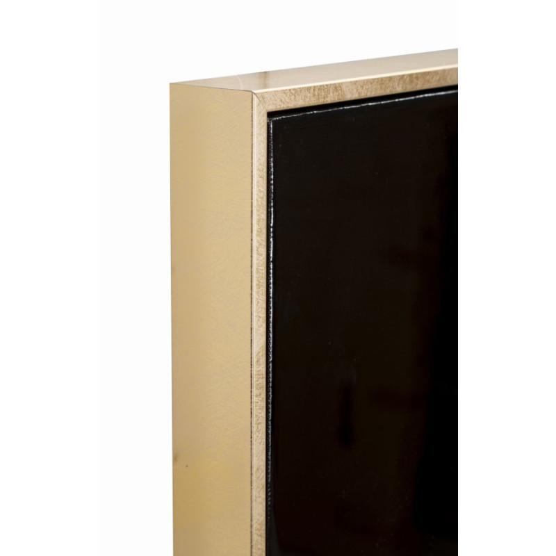 Pintura sobre lienzo lacado Marty H – Cautivador y moderno arte mural (62 x 4 x 92 cm)