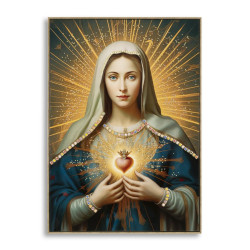 Tableau sur toile laquée MADENE B – Style et raffinement mural (72 x 4 x 102 cm)