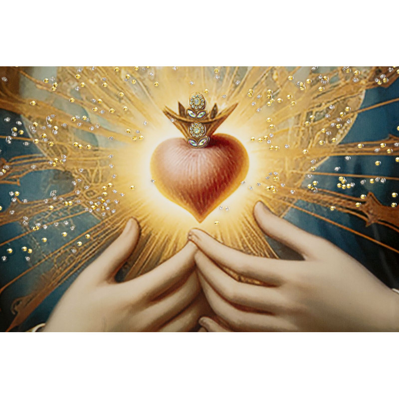 Tableau sur toile laquée MADENE B – Style et raffinement mural (72 x 4 x 102 cm)