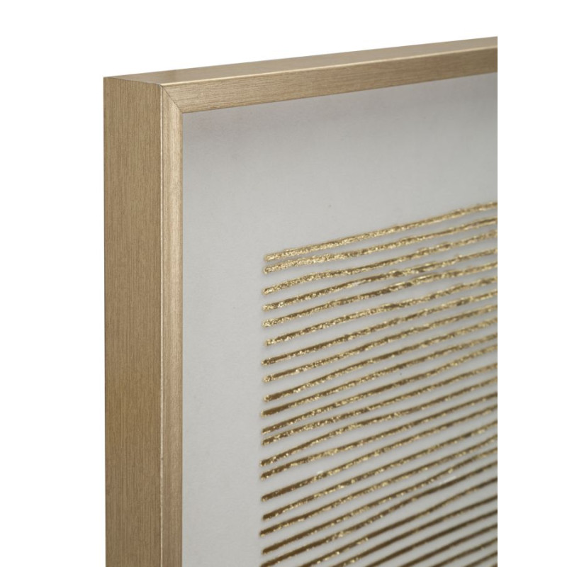 Tableau abstrait sur toile H – Formes et couleurs dynamiques (60 x 3 x 60 cm)