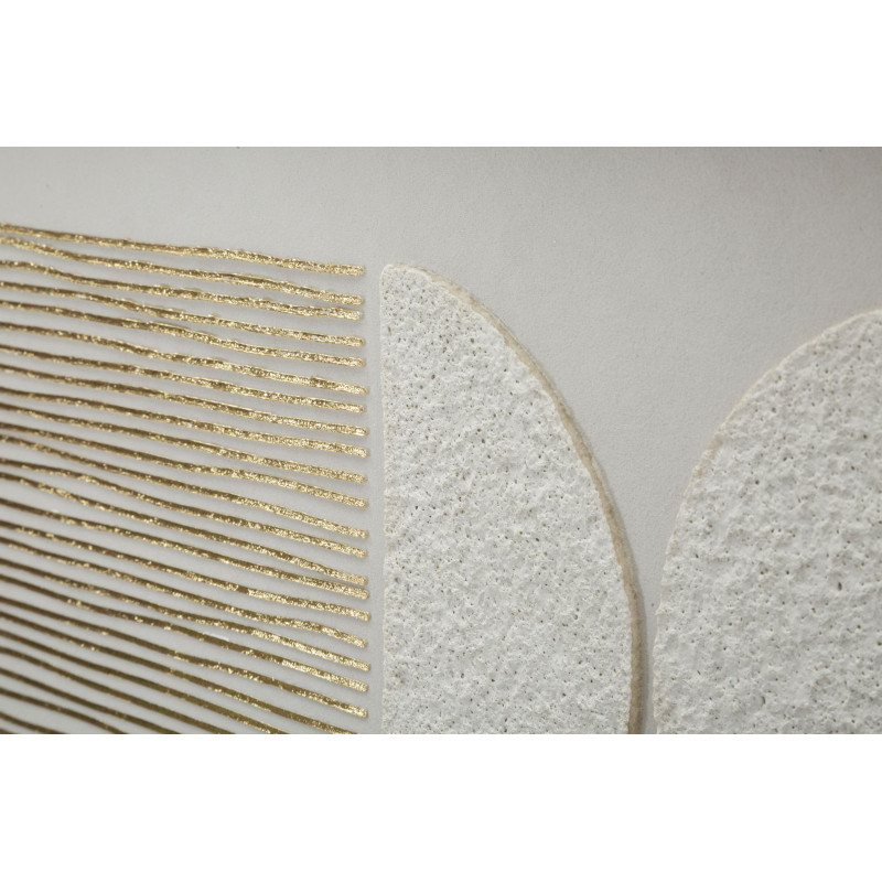 Tableau abstrait sur toile H – Formes et couleurs dynamiques (60 x 3 x 60 cm)