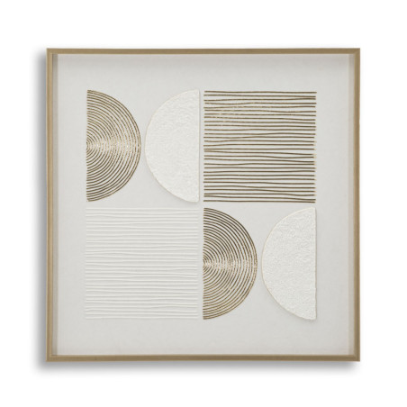 Quadro abstrato em tela B – Expressão artística moderna (60 x 3 x 60 cm)