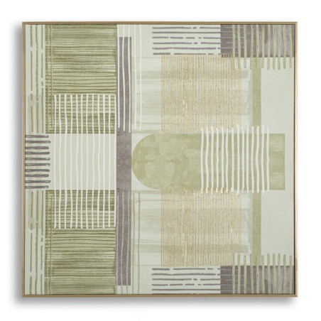 Imprimé sur toile H – Minimalisme et élégance murale (60 x 3 x 60 cm)