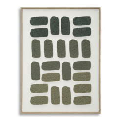 Pintura 3D em tela com moldura H – Profundidade e impacto visual (60 x 2,9 x 80 cm)