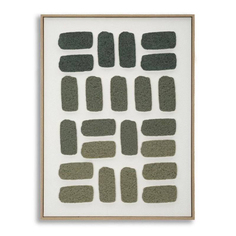 Peinture 3D sur toile encadrée H – Profondeur et impact visuel (60 x 2,9 x 80 cm)