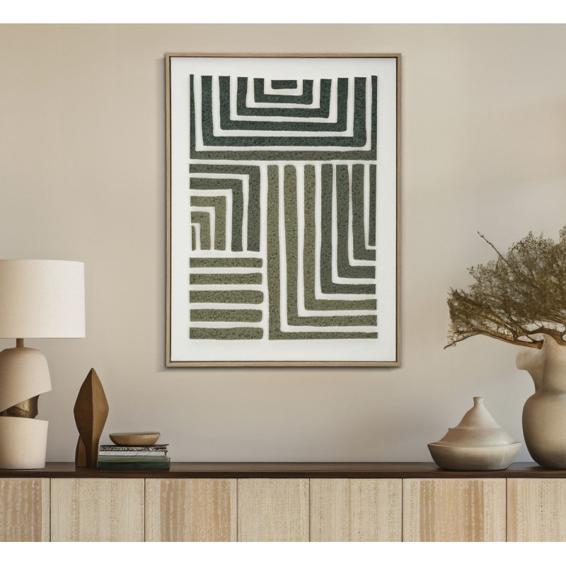 Pittura 3D su tela incorniciata B – Effetto spettacolare e moderno (60 x 2,9 x 80 cm)