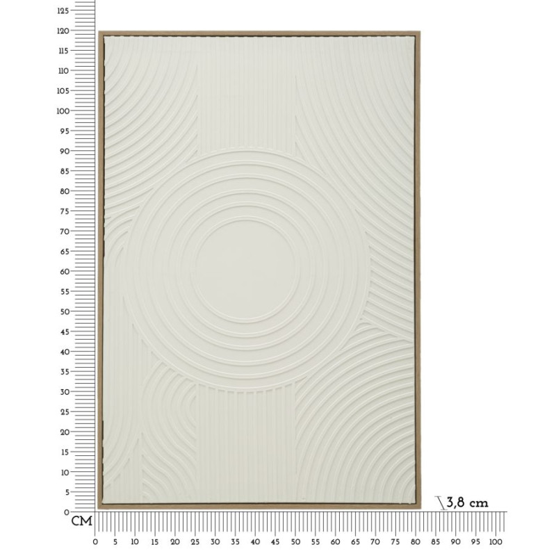 Pintura em tela Simplicidade A – Sobriedade e finura XXL (80 x 3,8 x 120 cm)