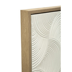 Corniche dorée peinte sur toile H – Luxe et raffinement décoratif (50 x 3 x 70 cm)