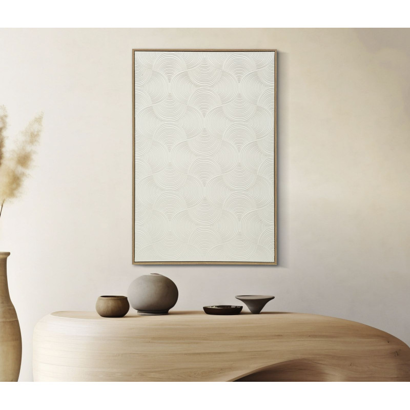 Cornija Dourada Pintada em Tela H – Luxo e Requinte Decorativo (50 x 3 x 70 cm)