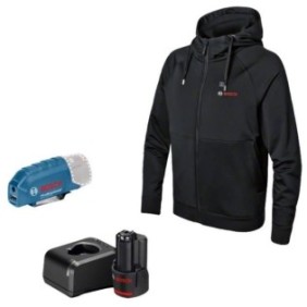 Veste chauffante GHH 12+18V XA + GAA 12V-21 + GBA 12V 2,0Ah + GAL 12V-20  Taille L BOSCH