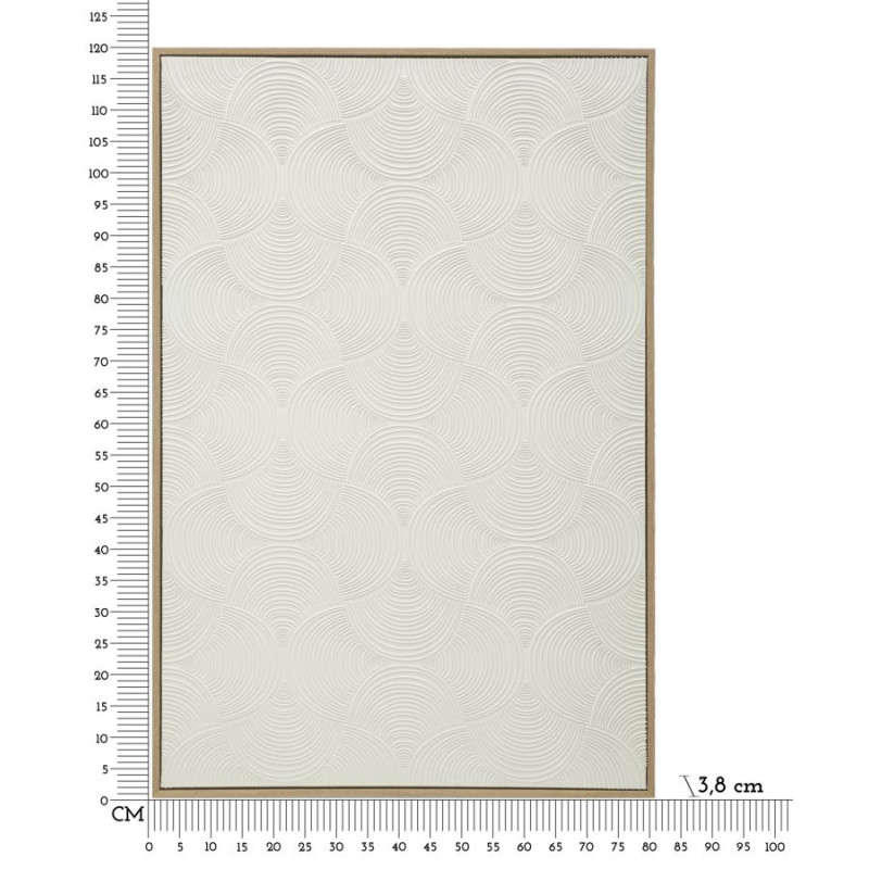 Cornija Dourada Pintada em Tela H – Luxo e Requinte Decorativo (50 x 3 x 70 cm)