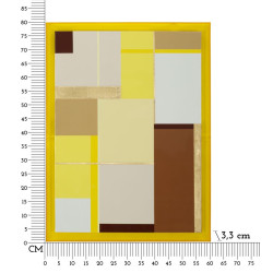 Impressione su tela laccata acrilica B – Design raffinato e di tendenza (60 x 3,3 x 80 cm)