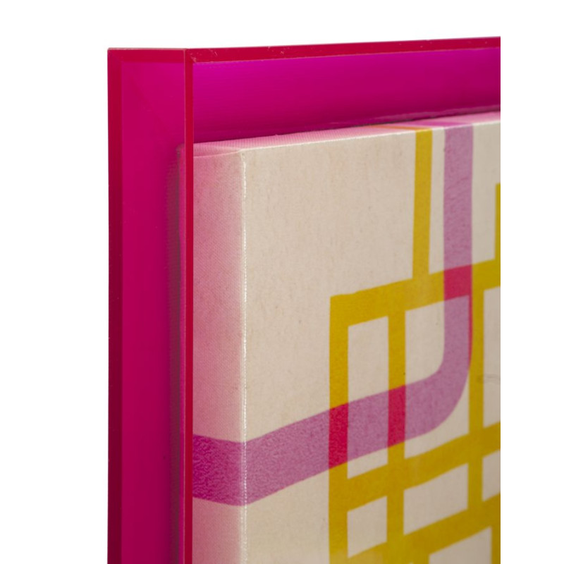 Modis con stampa su tela laccata B – Elegante decorazione da parete (60 x 3,3 x 80 cm)