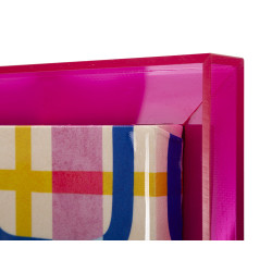 Modis con stampa su tela laccata B – Elegante decorazione da parete (60 x 3,3 x 80 cm)