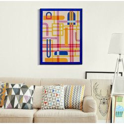 Impressão em Tela Picassiy H – Arte Moderna e Dinamismo (50 x 3,3 x 70 cm)