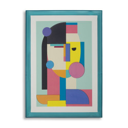 Impression sur toile Pop Art H – Explosion de couleurs et énergie (50 x 3,3 x 70 cm)