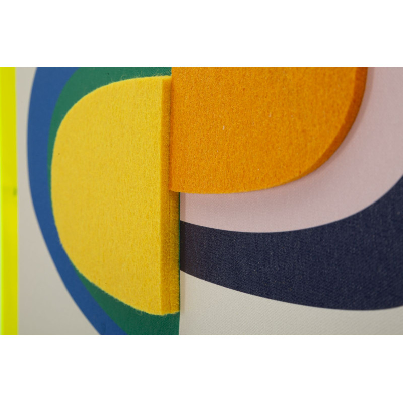 Impressão em Tela Pop Art G – Design Gráfico e Impacto Visual (50 x 3,3 x 70 cm)