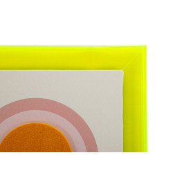 Impressão em tela Pop Art com moldura G – Explosão de cores e energia para paredes (50 x 3,3 x 70 cm)