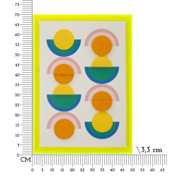 Impressione su tela Pop Art con cornice L – Esplosione di colori ed energia murale (50 x 3,3 x 70 cm)