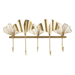 Ganchillo de pared de 5 hojas – Funcionalidad y estilo para tu pared (49,5 x 6 x 26,3 cm)